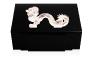 Cave à cigares dragon en laqué noir avec cristal incolore, 100 cigares incolore - Lalique