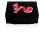Cave à cigares dragon en édition numérotée (88 ex. ), laqué noir avec cristal rouge, 100 cigares rouge - Lalique