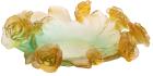 Coupe rose passion verte & orange - Daum