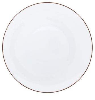 Assiette à  diner brun acajou - Raynaud