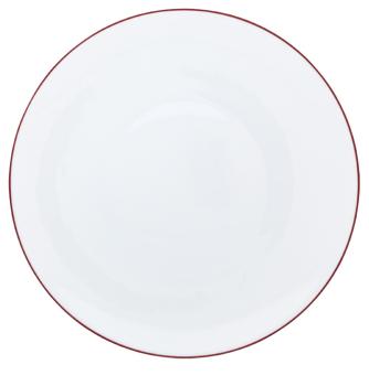 Assiette à  diner rouge grenat - Raynaud