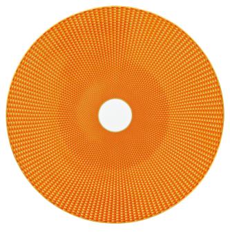 Assiette de présentation orange - Raynaud