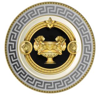 2 x assiette plate en porcelaine - versace