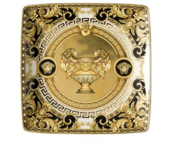 6 x coupelle carrée plate en porcelaine - versace