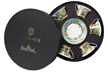 Set de 6 tasse et soucoupe thé en materiaux : Porcelaine - versace