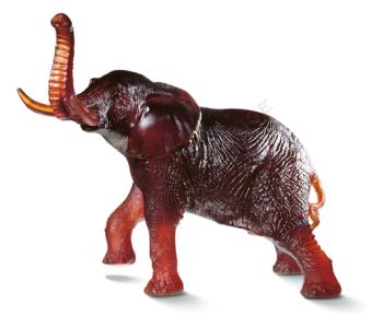 Eléphant ambre j.f leroy - Daum