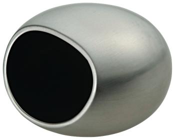 Cendrier acier en métal argenté - Ercuis
