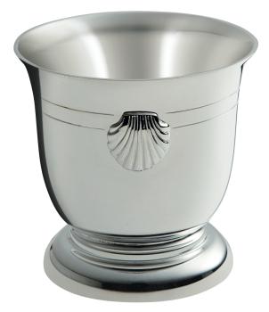 Coquetier coquille argent