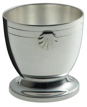 Coquetier en métal argenté - Ercuis