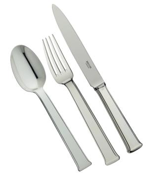 Fourchette à découper en métal argenté - Ercuis
