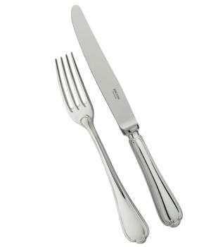 Fourchette à découper en métal argenté - Ercuis