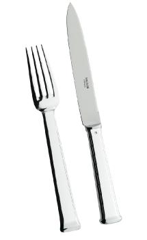 Fourchette à poisson en métal argenté - Ercuis