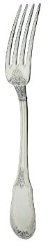 Fourchette table en argent massif - Ercuis