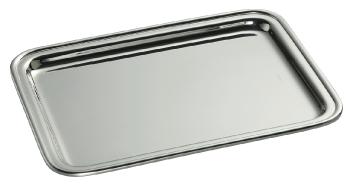 Plateau courrier bâté en métal argenté - Ercuis