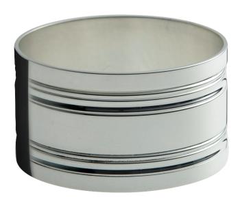 Rond de serviette en métal argenté - Ercuis