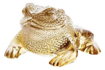 Motif Crapaud Gr&eacute;goire, lustr&eacute; or Or - Lalique