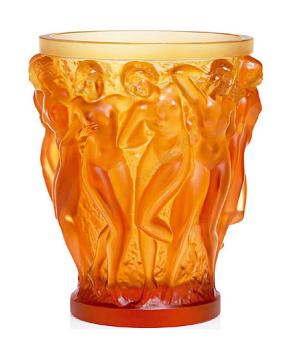 Vase Bacchantes hommage Ambre - Lalique