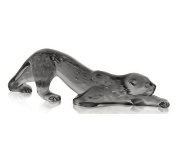 Sculpture panthère zeila petit modèle gris - Lalique