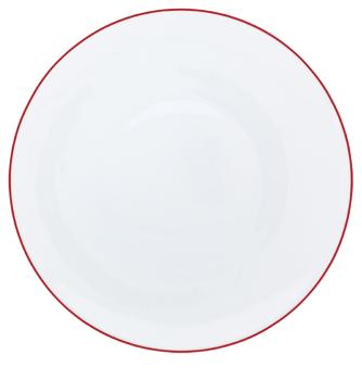 Assiette à  diner rouge vermillon - Raynaud