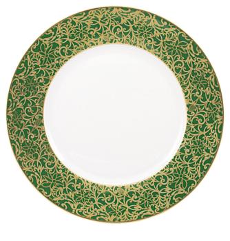 Assiette à  diner vert - Raynaud