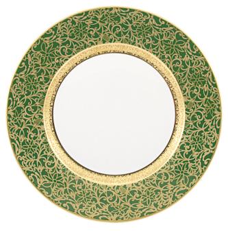 Assiette à  diner vert - Raynaud