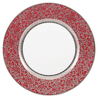 Assiette à  diner rouge - Raynaud