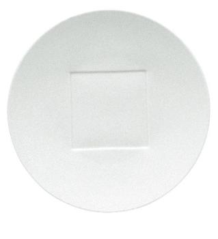 Assiette de présentation ronde centre carré - Raynaud