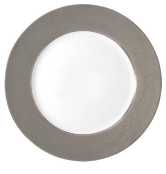 Assiette de présentation granité platine - Raynaud