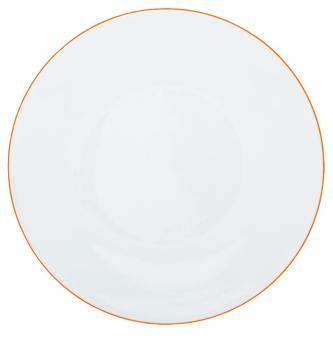 Assiette de présentation orange abricot - Raynaud
