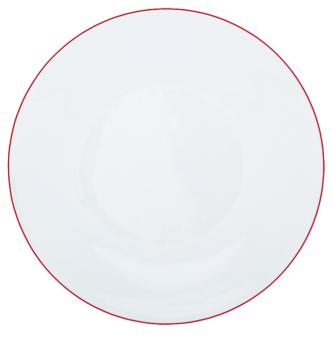 Assiette de présentation rouge vermillon - Raynaud