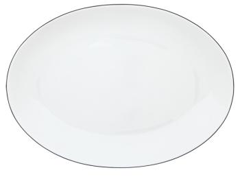 Plat ovale moyen modèle noir d'encre - Raynaud
