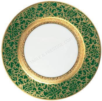 Plat rond creux vert - Raynaud