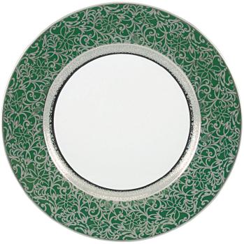 Plat rond creux vert - Raynaud
