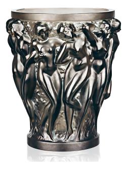 Vase bacchantes en cristal bronze - Lalique