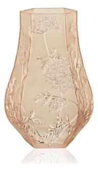 Vase ombelles en cristal lustré or, grand modèle - Lalique