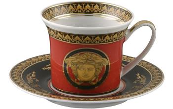 Tasse + sous-tasse espresso - Rosenthal versace