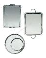 Round serving tray without handle in silver plated - Ercuis