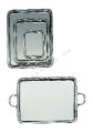 Letter tray with applied border in silver plated - Ercuis