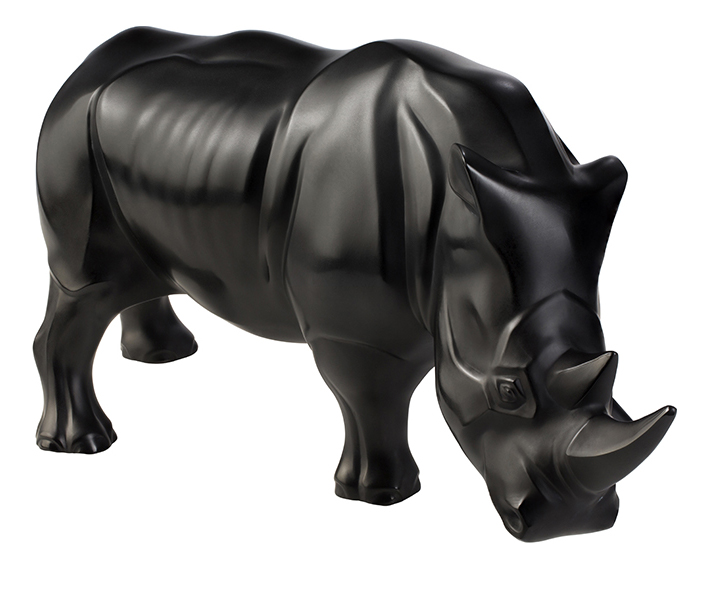 Rhinoceros sculpture black - Lalique