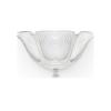 Ginkgo medium wall sconce clear and shiny and brushed nickel finish - Lalique