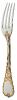 Dessert fork in silver lated and gilding - Ercuis