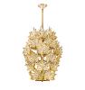 Lustre champs-élysées en cristal lustré or, finition doré (6 rangs) - Lalique
