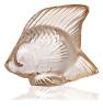 Fish sculpture in gold luster crystal - Lalique