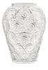 Vase anémones en cristal incolore - Lalique