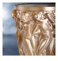 Vase bacchantes en cristal lustré or - Lalique