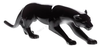 Panthère noire noir, ambre - Daum