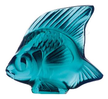 Cachet Poisson Turquoise - Lalique
